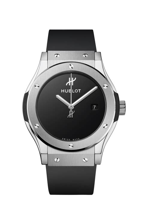 hublot classic fusion titanium black quartz